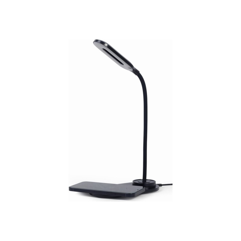 Gembird TA-WPC10-LED-01 Desk lamp with wireless charger, Black | Cold white, warm white, natural 2893-7072 K | Phone or tablet w