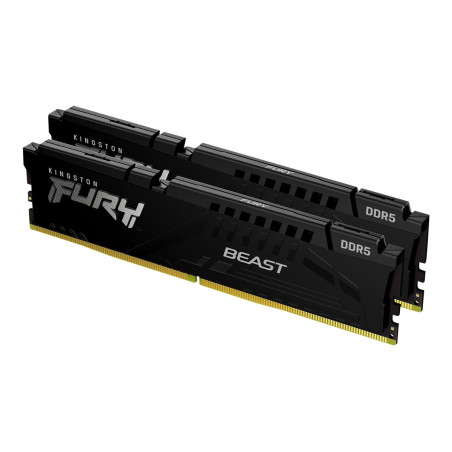 Kingston Fury Beast 64GB DDR5, 5200 MHz, CL40, 288-Pin, DIMM Kit (32GB x 2) | Kingston | Fury Beast RGB | 64 GB | DDR5 | 5200 MH