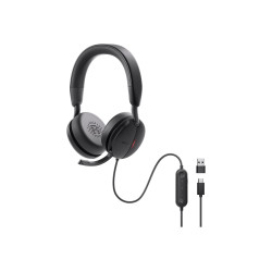 Dell | Pro Wired On-Ear Headset | WH5024 | Built-in microphone | USB Type-A | Black | ANC