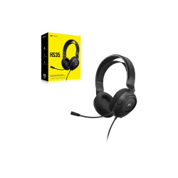 Corsair | Gaming Headset | HS35 v2 | Wired | Over-Ear | Microphone | Carbon