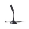 Gembird | Desktop microphone | MIC-D-02 | 3.5 mm | 3.5 mm audio plug | Black