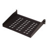 Digitus | Fixed Shelf for Racks | DN-19 TRAY-2-55-SW | Black | The shelves for fixed mounting can be installed easy on the two f