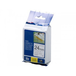 Brother | TZe-S251 Strong Adhesive Laminated Tape | Black on White | TZe | 8 m | 2.4 cm