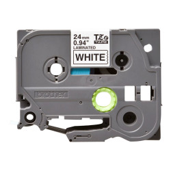 Brother | TZe-S251 Strong Adhesive Laminated Tape | Black on White | TZe | 8 m | 2.4 cm