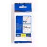 Brother | TZe-FX251 Flexible ID Laminated Tape | Black on White | TZe | 8 m | 2.4 cm