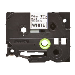 Brother | TZe-FX251 Flexible ID Laminated Tape | Black on White | TZe | 8 m | 2.4 cm