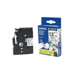 Brother | TZe-FX231 Flexible ID Laminated Tape | Black on White | TZe | 8 m | 1.2 cm