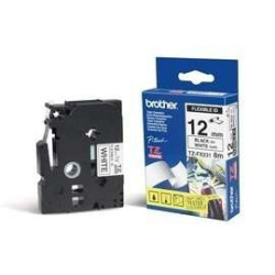 Brother | TZe-FX231 Flexible ID Laminated Tape | Black on White | TZe | 8 m | 1.2 cm