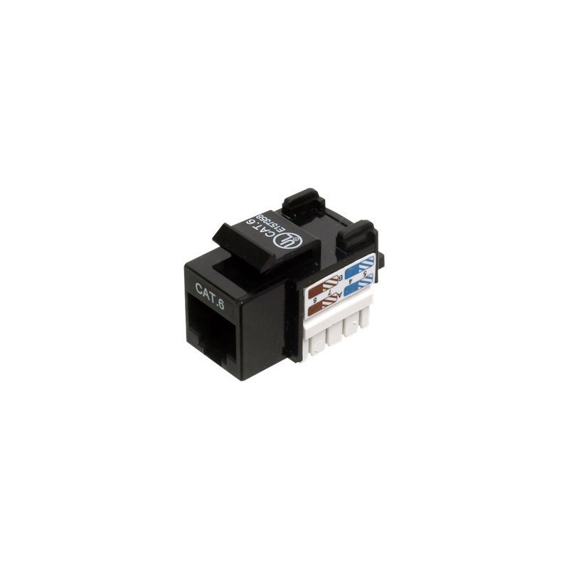 Digitus | Class E CAT 6 Keystone Jack | DN-93601 | Unshielded RJ45 to LSA | Cable installation via LSA strips, color coded accor