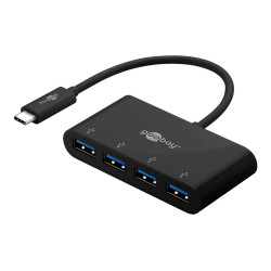 Goobay | 4-Port USB-C Multiport Adapter | 61073 | Type-C | USB-A