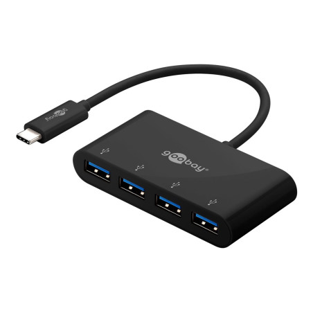 Goobay | 4-Port USB-C Multiport Adapter | 61073 | Type-C | USB-A
