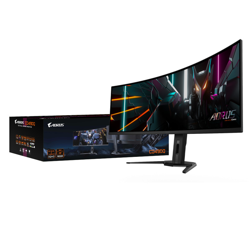 Gigabyte | CO49DQ | 49 " | OLED | DQHD | 32:9 | 144 Hz | 3 ms | 5120 x 1440 pixels | 250 cd/m | HDMI ports quantity 2 x HDMI 2.1