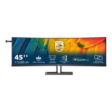 Philips | Curved Business Monitor | 45B1U6900C/00 | 44.5 " | VA | HDR | 32:9 | 75 Hz | 4 ms | 5120 x 1440 pixels | 450 cd/m | HD