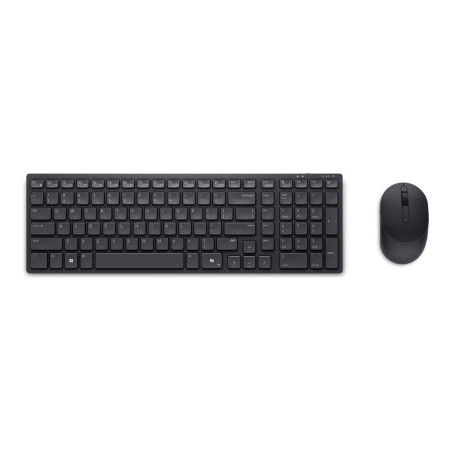 Dell | Silent Keyboard and Mouse | KM555 | Keyboard and Mouse Set | Wireless | Ukrainian (QWERTY) | Black | 2.4 GHz, Bluetooth 5