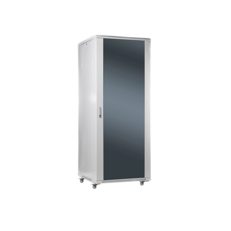 SOMI Networks | 37U, 19 Freestanding Cabinet | 37U-60/80NAC | Gray | Max Load 800kg Removable and Lockable Side Panels Glass Doo