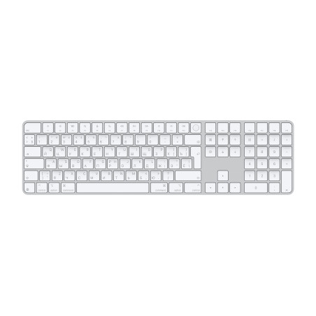 Apple Magic Keyboard with Touch ID and Numeric Keypad | Keyboard | Wireless | Cyrillic | White