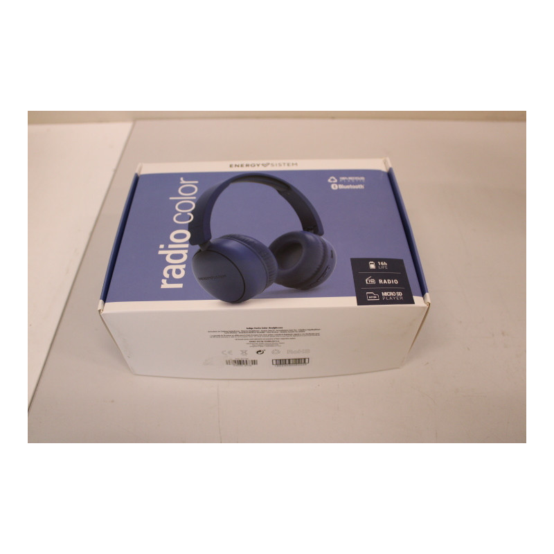 SALE OUT. Energy Sistem Radio Color Wireless Headphones with FM radio, Indigo | Energy Sistem | DAMAGED PACKAGING, SCRATCHES ON 