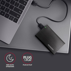 AXAGON Screwless aluminum USB 3.2 Gen 1 - SATA 6G external box for 2.5" SSD/HDD | EE25-A6M