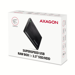 AXAGON Screwless aluminum USB 3.2 Gen 1 - SATA 6G external box for 2.5" SSD/HDD | EE25-A6M