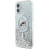 Karl Lagerfeld KLHMP16MLGKCSGH iPhone16 Plus 6.7" hardcase transparent Liquid Glitter Karl&Choupette | Karl Lagerfeld