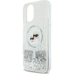Karl Lagerfeld KLHMP16MLGKCSGH iPhone16 Plus 6.7" hardcase transparent Liquid Glitter Karl&Choupette | Karl Lagerfeld