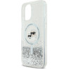 Karl Lagerfeld KLHMP16MLGKCSGH iPhone16 Plus 6.7" hardcase transparent Liquid Glitter Karl&Choupette | Karl Lagerfeld