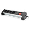 Digitus | Office Power Strip | DA-70614 | Silver/Black