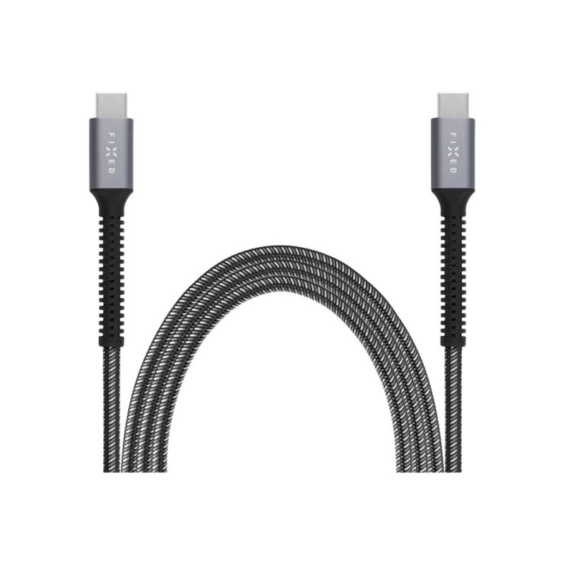 Fixed | Armor Cable USB-C/USB-C, 2 m, 240W | FIXDA-CC2-GR
