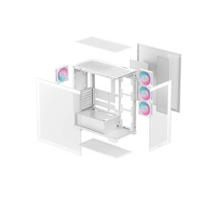 Deepcool CG580 4F WH | White | Mid Tower | Power supply included No | ATX PS2