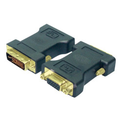 Logilink | DVI-I male Dual-Link (24+5 pin) VGA female HD (15-pin) | Black | DVI -I | VGA