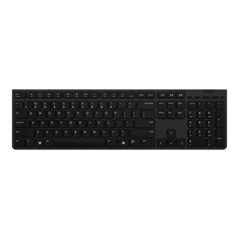 Lenovo | Professional Wireless Rechargeable Keyboard | 4Y41K04075 | Keyboard | Wireless | NORD | Grey | Scissors switch keys