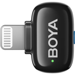Boya | Mini-15 Ultracompact 2.4GHz Wireless Microphone System with Lightning plug | Black