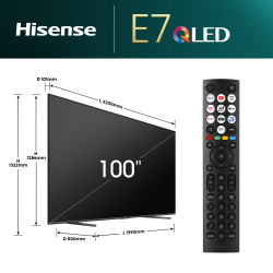 Hisense 100E7NQ | 100 | Smart TV | VIDAA U8 | UHD