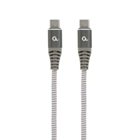 Cablexpert 100 W Type-C Power Delivery (PD) premium charging and data cable, 1.5 m | CC-USB2B-CMCM100-1.5M