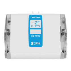 Brother | CZ-1005 | White | Full colour continuous label roll | 5 m | 5 cm