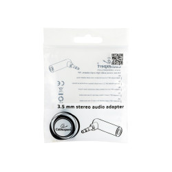 Cablexpert | 3.5 mm Stereo Audio Right Angle Adapter | A-3.5M-3.5FL