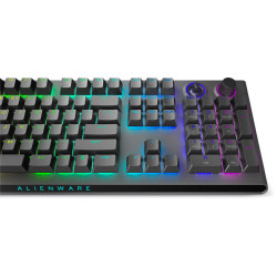Dell | Alienware Tri-Mode AW920K | Wireless Gaming Keyboard | Wireless | RGB LED light | US | Bluetooth | Dark Side of the Moon 