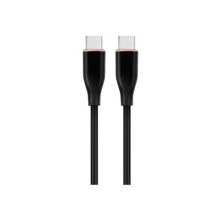 Cablexpert Premium Silicon Type-C Power Delivery (PD) Charging and Data Cable, 1.5 m | CC-USB2S-CMCM-1.5M-BK