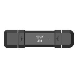 Silicon Power Portable External SSD | DS72 | 1000 GB | USB Type-A, USB Type-C 3.2 Gen 2 | Black