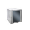 SOMI Networks | 6U, 19 Network Wall Cabinet | 6U-60/40C | Gray | With Front Glass Doors Assembled | Depth: 40 cm