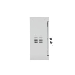 SOMI Networks | 3U, 19 Standard Vertical Installation Vertical Mount Cabinet | 3U-54/18SNC | Gray | Cable Entrances Glass Doors 