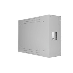 SOMI Networks | 3U, 19 Standard Vertical Installation Vertical Mount Cabinet | 3U-54/18SNC | Gray | Cable Entrances Glass Doors 