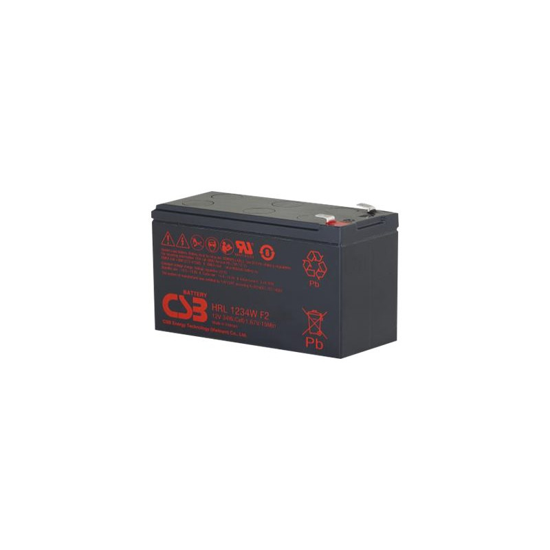 CSB Battery Battery 12V 9Ah 34W Pb F2 | HRL1234W