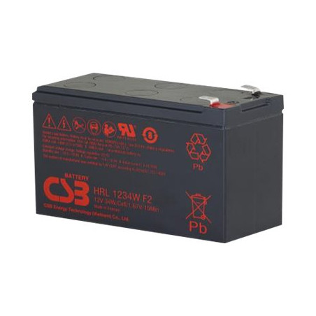 CSB Battery Battery 12V 9Ah 34W Pb F2 | HRL1234W