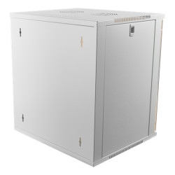 SOMI Networks 12U, 19 Network Wall Cabinet with front glass doors, 600 mm, Assembled | Grey