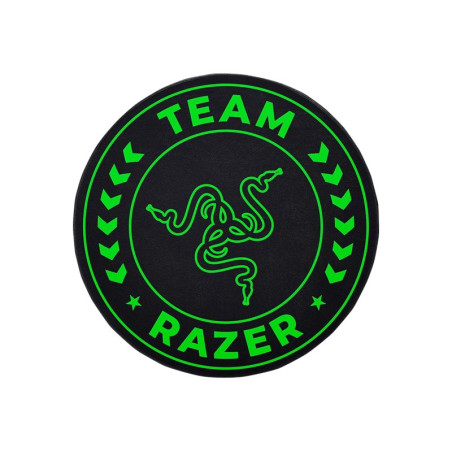 Razer Team Razer Floor Mat 100% Recycled Polyester Velvet/100% Recycled Non-woven Fabric | Floor Rug | Black/Green