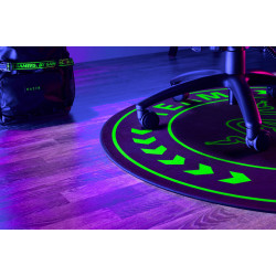 Razer Team Razer Floor Mat 100% Recycled Polyester Velvet/100% Recycled Non-woven Fabric | Floor Rug | Black/Green