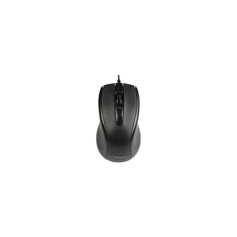 Targus Full-Size Optical Antimicrobial Wired Mouse | Targus Mouse | Full-Size Optical Antimicrobial | Wired | Black