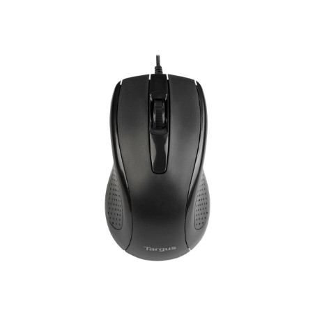 Targus Full-Size Optical Antimicrobial Wired Mouse | Targus Mouse | Full-Size Optical Antimicrobial | Wired | Black