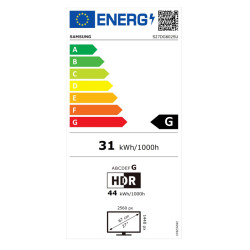 Samsung LS27DG602SUXEN | 27 " | OLED | QHD | 17:9 | 360 Hz | 0.03 ms | 2560 x 1440 pixels | 250 cd/m | HDMI ports quantity 2